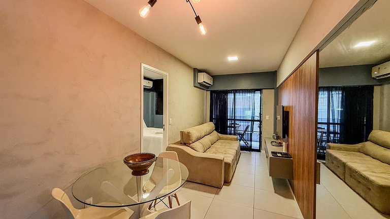 Ed. Time Ponta Verde Quarto e Sala Apto 905 Vistay