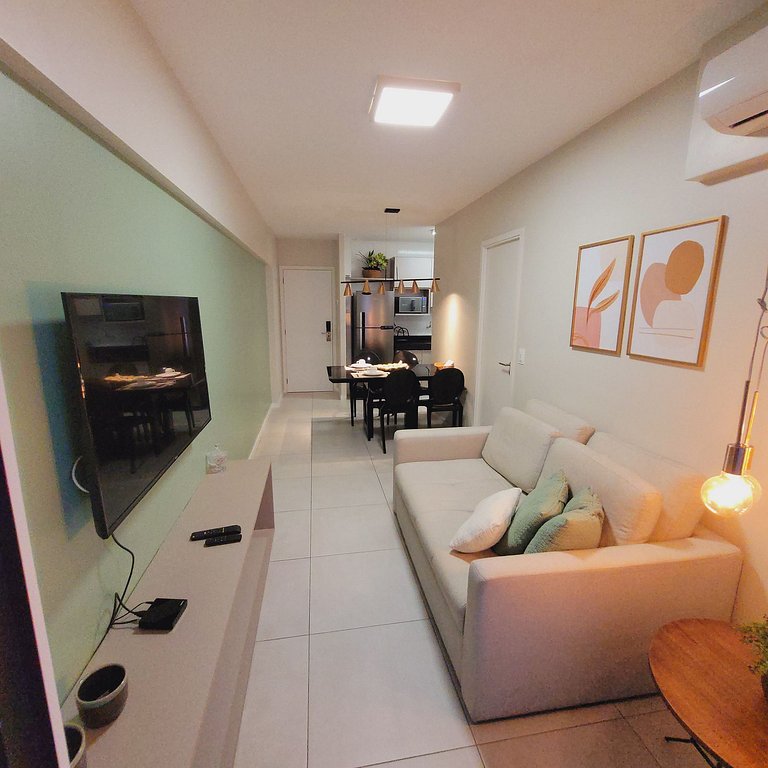 Ed. Time Ponta Verde Quarto e Sala Apto 507 Vistay